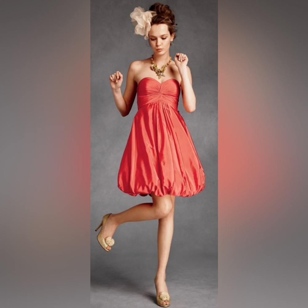 HITHERTO Anthropologie BHLDN Twirled Bubble Sweetheart Dress Size 6